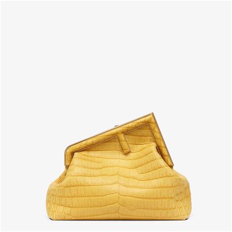 fendi first bag yellow